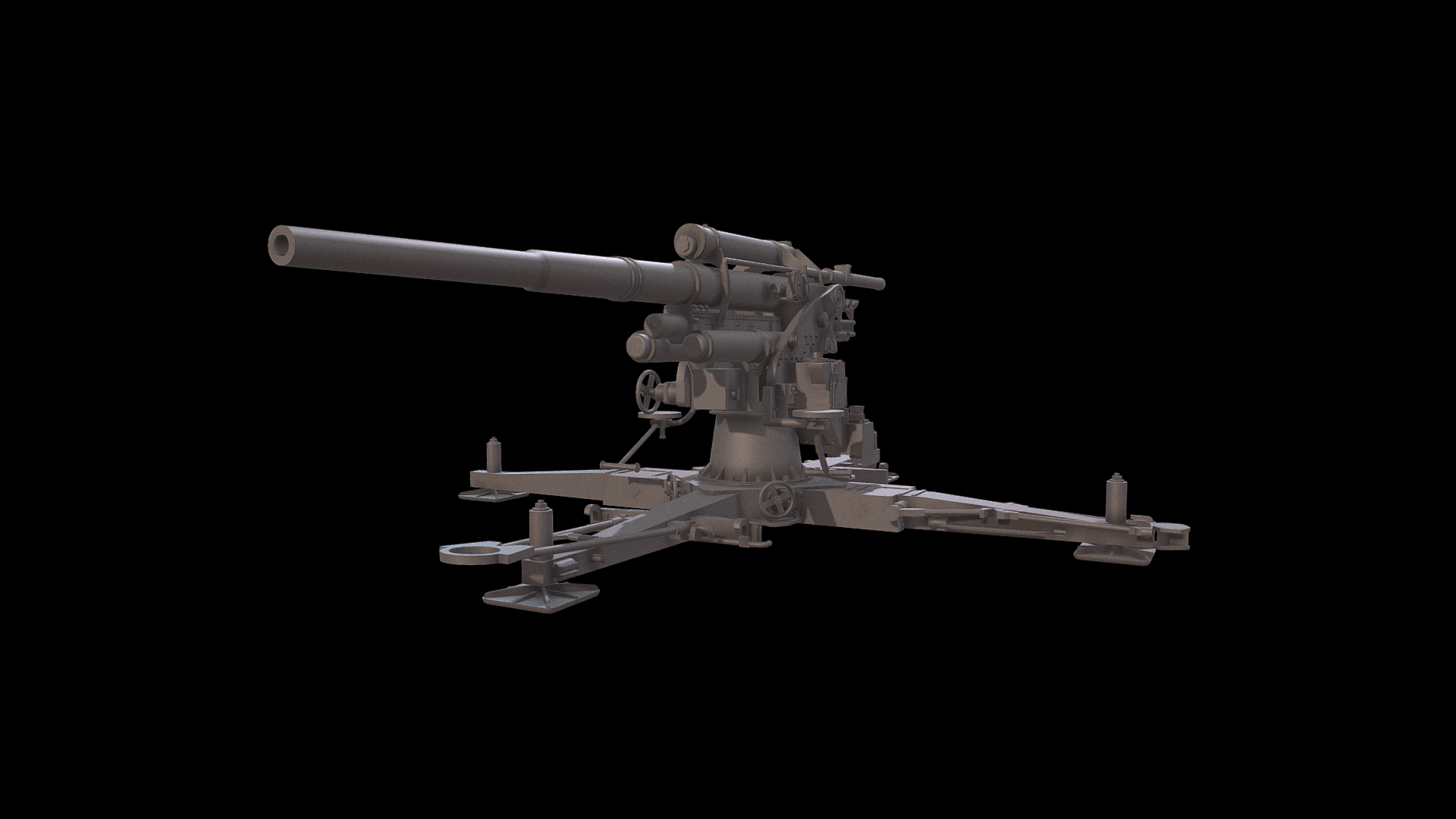 German flak gun 18/36 88mm